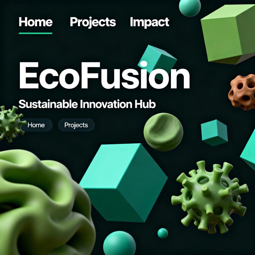 Futuristic modern web design for 2025 trends